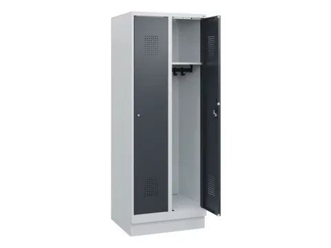 schoollocker,HxBxD 1630x600x500mm,2vak,vak B 300mm,cil.-slot,sokkel
