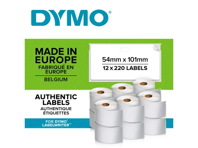 Etiquette Dymo LabelWriter multifonctionnelle amovible 32x57mm 12 roul