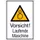 waarschuwings-combibord,v. binnen/buiten,Pas op! Draaiende machine,PVC