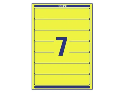 Rugetiket Avery Zweckform smal 38x192mm zelfklevend geel L4765-20