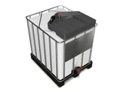 trechter,v. IBC inhoud 600-1000l,PE,vulcapaciteit 15l,aansluiting 2 in