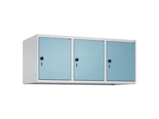 opzetkast,v. locker,3vak.,vak B 400mm,HxBxD 500x1200x500mm - 2