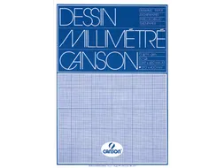 Millimeterblok Canson A3 blauw