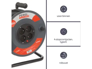 Kabelhaspel 50 M - 3g1.5 - 4 Stopcontacten Penaarde - 5