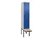 locker voor scheiding van kleding,HxBxD 2120x400x815mm,1vak