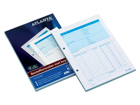 Bestelformulier A5415-012 A5 50 vel duplo met carbon