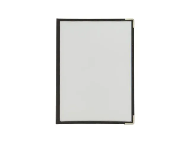 Menukaart Securit A4 2-delig voor 4 pagina's transparant 3 stuks