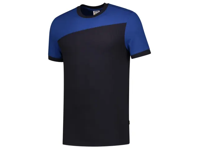 Tricorp Bicolor naden 102006 T-shirt, marineblauw/koningsblauw, maat 2