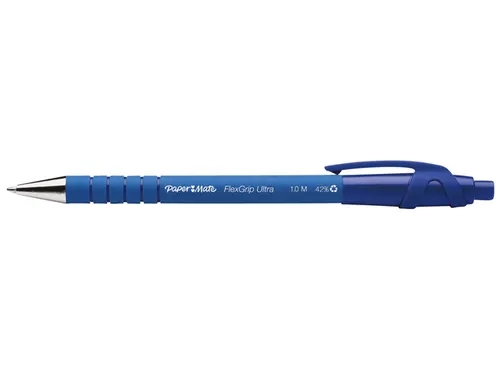 Balpen Paper Mate Flexgrip Ultra medium blauw valuepack 30+6 gratis