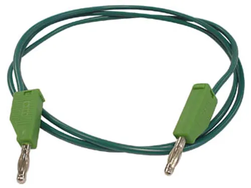 Meetsnoeren (Spuitgegoten Banaanpluggen 4mm) / Groen
