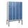 dubbeldekse locker,HxBxD 1950x1200x500mm,4x2vak.,vak B 300mm