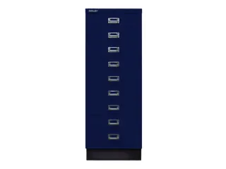 kantoor-ladekast HxBxD 940x349x432mm 9 laden romp oxfordblauw staal - 2
