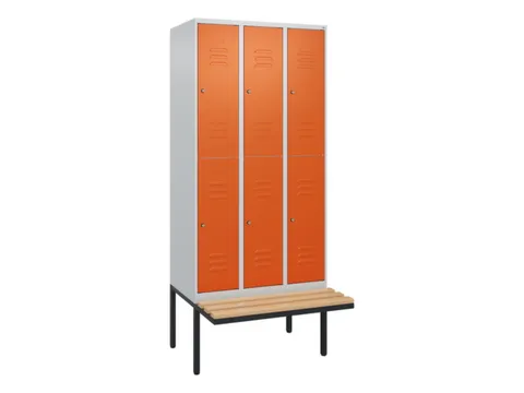 Dubbeldekse dekenkist,HxBxD 2120x900x815mm,3x2vak.,vak B 300mm