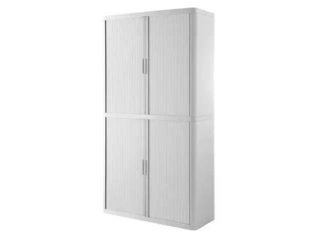 Roldeurkast HxBxD 2040x1100x415mm 4 Oh Romp Wit Front Wit