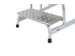 Marchepied industriel H 400mm 2 marches aluminium