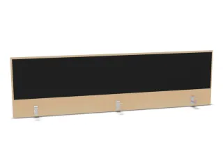 opzetpaneel,v. bureau,aanbouw achter,B 2000mm,NE-esdoorn,BN8033-zwart - 1