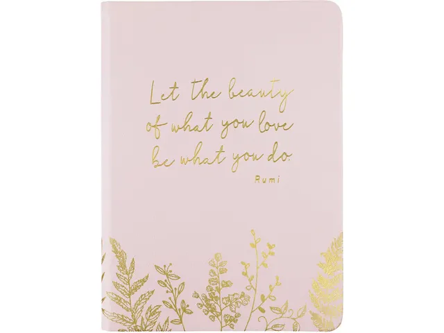 Notitieboek Èccolo Essential Blush Rumi lijn ca.13x18cm 80gr. 256pag.