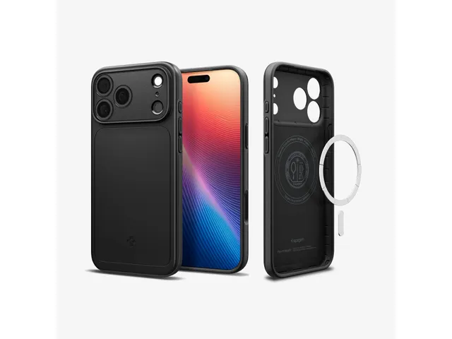 Thin Fit MagFit Apple iPhone 17 Hoesje MagSafe Back Cover Zwart