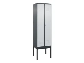 locker,HxBxD 2120x600x500mm,2vak,vak B 300mm,cil.-slot,voetonderstel - 1