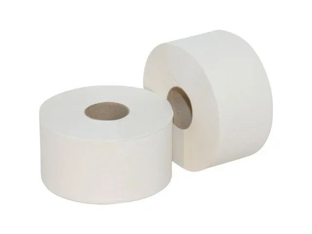 Toiletpapier mini jumbo 2-laags 150m Wit 12 rollen Pallet