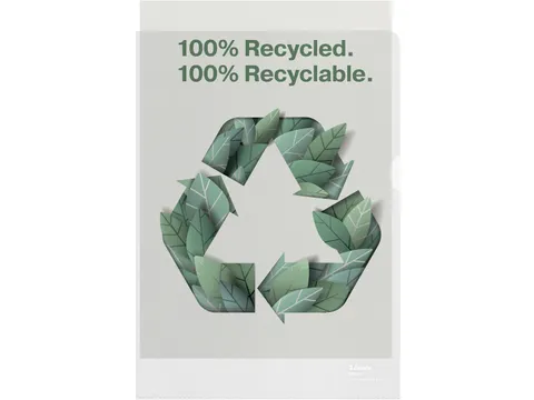 L-map 100 % gerecycleerd transparant 20 stuks