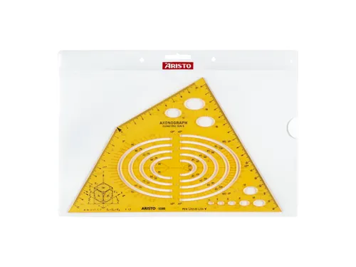 Tekensjabloon axonograph 240x135x1,2mm