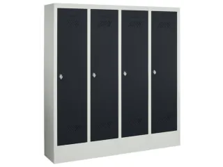 lockerkast v. kinderen,HxBxD 1300x1030x300mm,RAL7035,front RAL7016 - 2