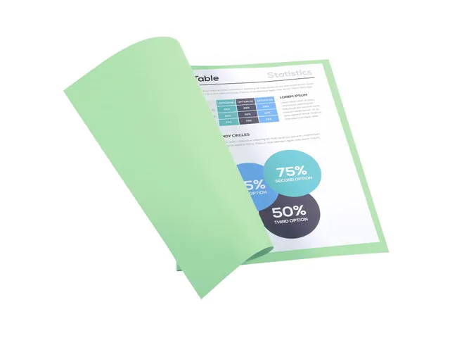 100 dossiermappen FOREVER 250 100%gerecycleerd 24x32cm Gras Groen
