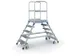 Escalier Mobile Aluminium Estrade Hxlxp 1200x600x800 mm 2x5marches En