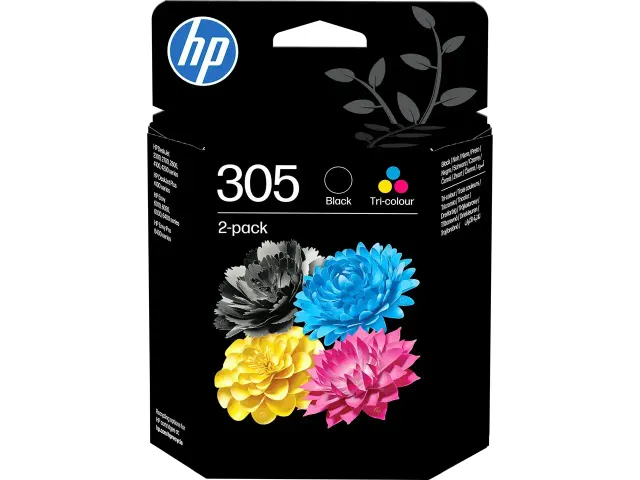6ZD17ALS1 HP 305 DJ Inkt zwart-kleur 120/100pagina's 2 stuks