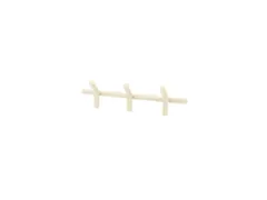 Wandkapstok 3 haken Beige