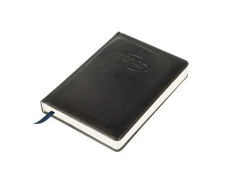 Agenda journalier Multo Hannibal A5 2027 1 jour/1 page similicuir noir