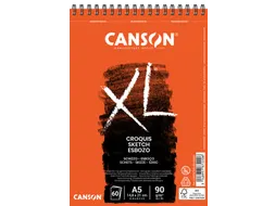 Schetsblok Canson XL A5 60 vel 90gr spiraal