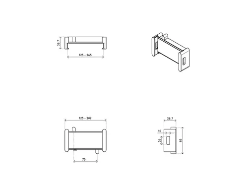 Addit universele tablethouder 050 wit
