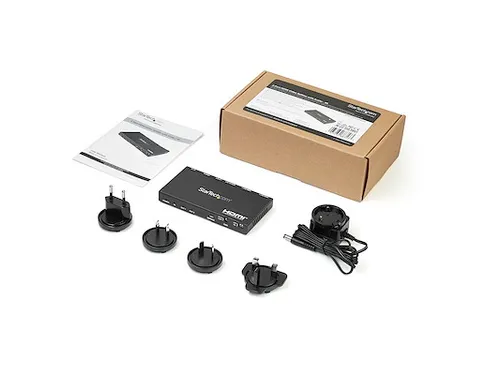 HDMI splitter 2-poorts 4K 60Hz met ingebouwde scaler