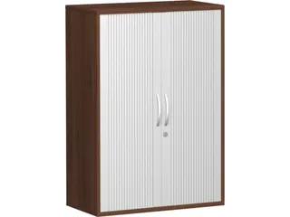 jaloeziedeurkast,HxBxD 1150x800x430mm,2xhouten vloer,decor romp noten - 2