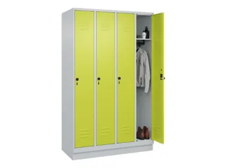 locker,HxBxD 1950x1200x500mm,4vak,vak B 300mm,draaigrendel,sokkel - 3