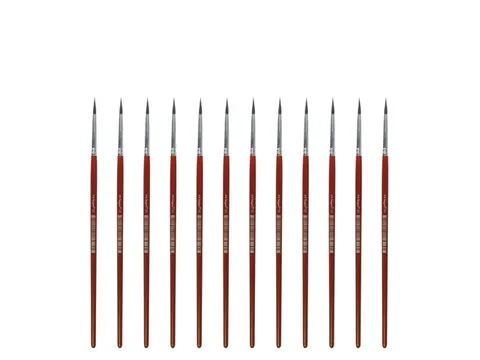 Penseel Kangaro Serie 120 rond Nr. 3 geitenhaar doos 12 stuks