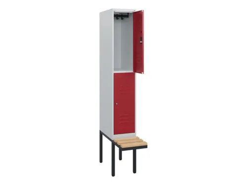 Dubbeldekse dekenkist,HxBxD 1950x300x815mm,1x2vak.,vak B 300mm