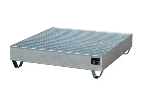 Systeem-Opvangbak Verzinkt 4x 200l 216l 285x1200x1200mm Rooster