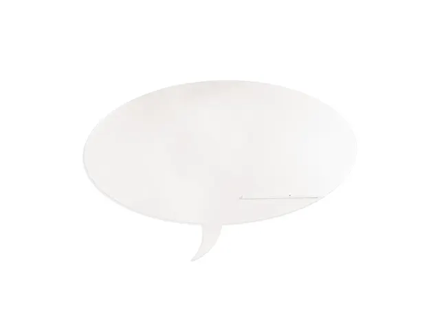 Whiteboard Rocada Skinshape Talk 75x115cm wit gelakt