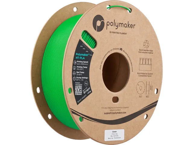 HT-PLA 1,75mm groen 1kg Polymaker 3d filament