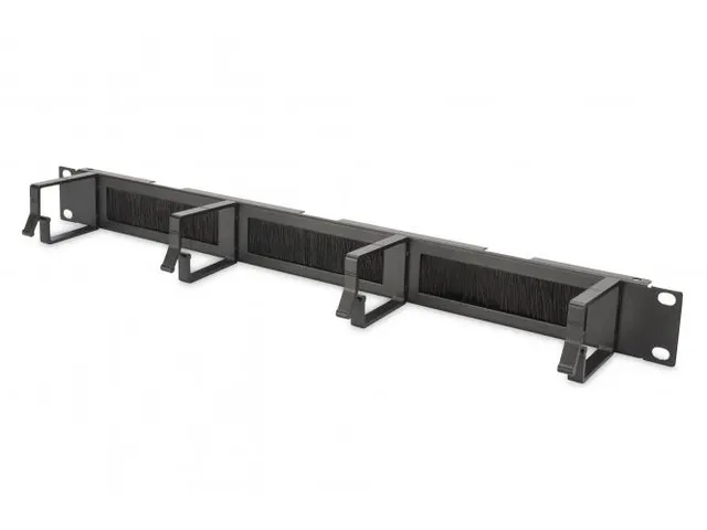 1U-paneel voor kabelbeheer met borstelstrips voor 19'' (483mm) kasten