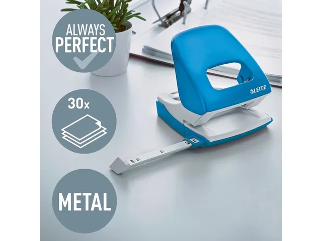 Perforator Leitz WOW NeXXt 2-gaats blauw
