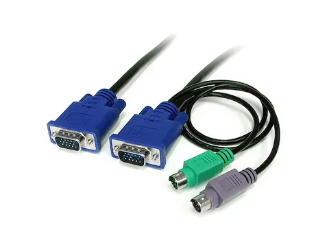 1.80 meter Ultradun 3-in-1 PS/2 KVM-kabel