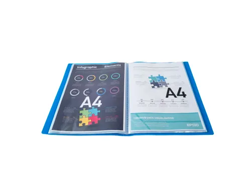 Showalbum PP 40 tas A4 lichtblauw