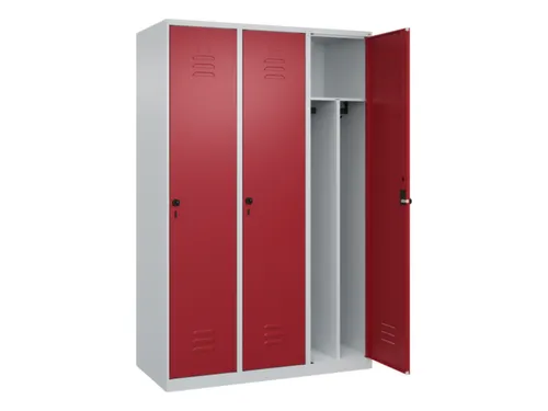 locker voor scheiding van kleding,HxBxD 1850x1200x500mm,3vak