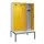 locker met bank,voor scheiding van kleding,HxBxD 2120x1200x815mm,4vak