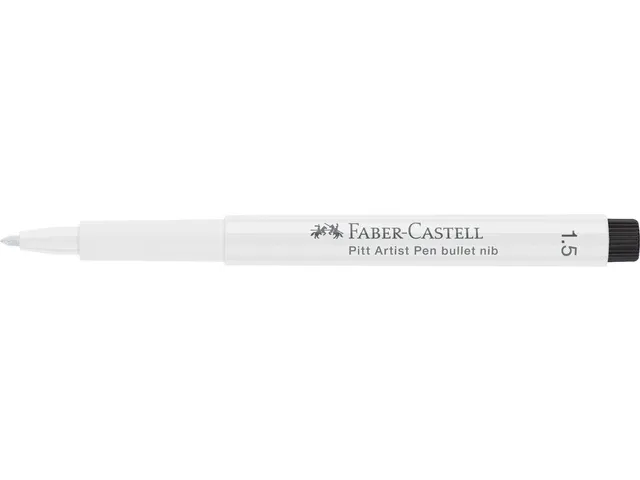 Tekenstift Faber-Castell Pitt Artist Pen 1,5 101 wit