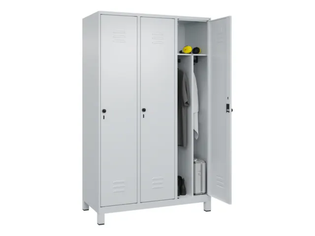 locker voor scheiding van kleding,HxBxD 1950x1200x500mm,3vak